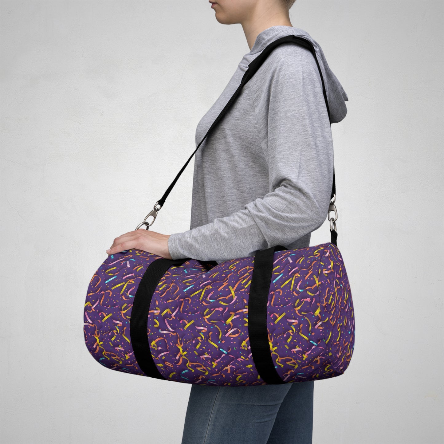 Playful Pattern Duffel Bag - Gym, Travel, Weekend Getaway, Sports, Colorful Luggage