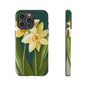 Floral Phone Case - Yellow Daffodil Design, Tough Phone Cover, Spring Decor, Floral Gift, Nature-Inspired Accessories