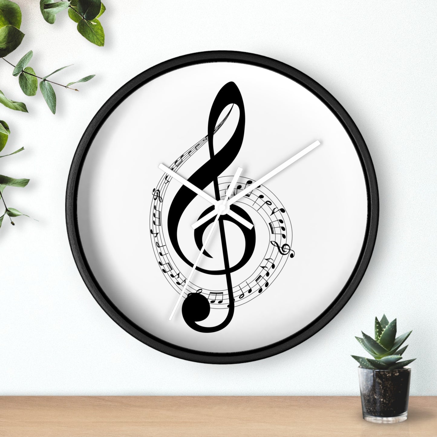 Musical Wall Clock - Perfect for Music Lovers, Home Decor, Gifts