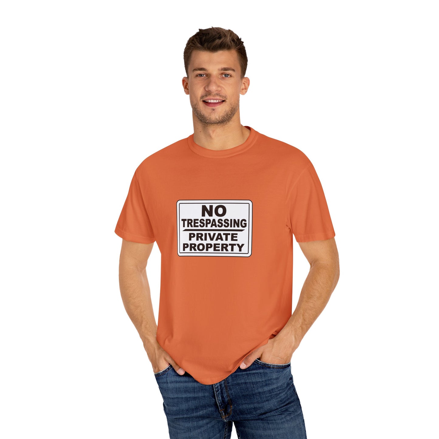 Unisex Garment-Dyed T-Shirt with Bold 'No Trespassing' Design | Casual Wear, Gift for Outdoors Lovers, Funny Shirt, Statement Tee, [...]