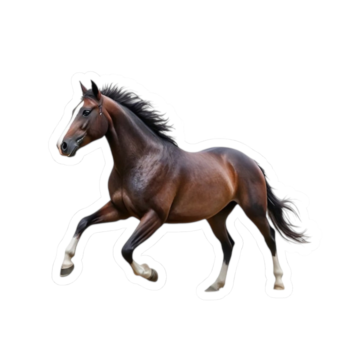 Galloping Horse Kiss-Cut Stickers, Horse Lover Gift, Laptop Decor, [...]