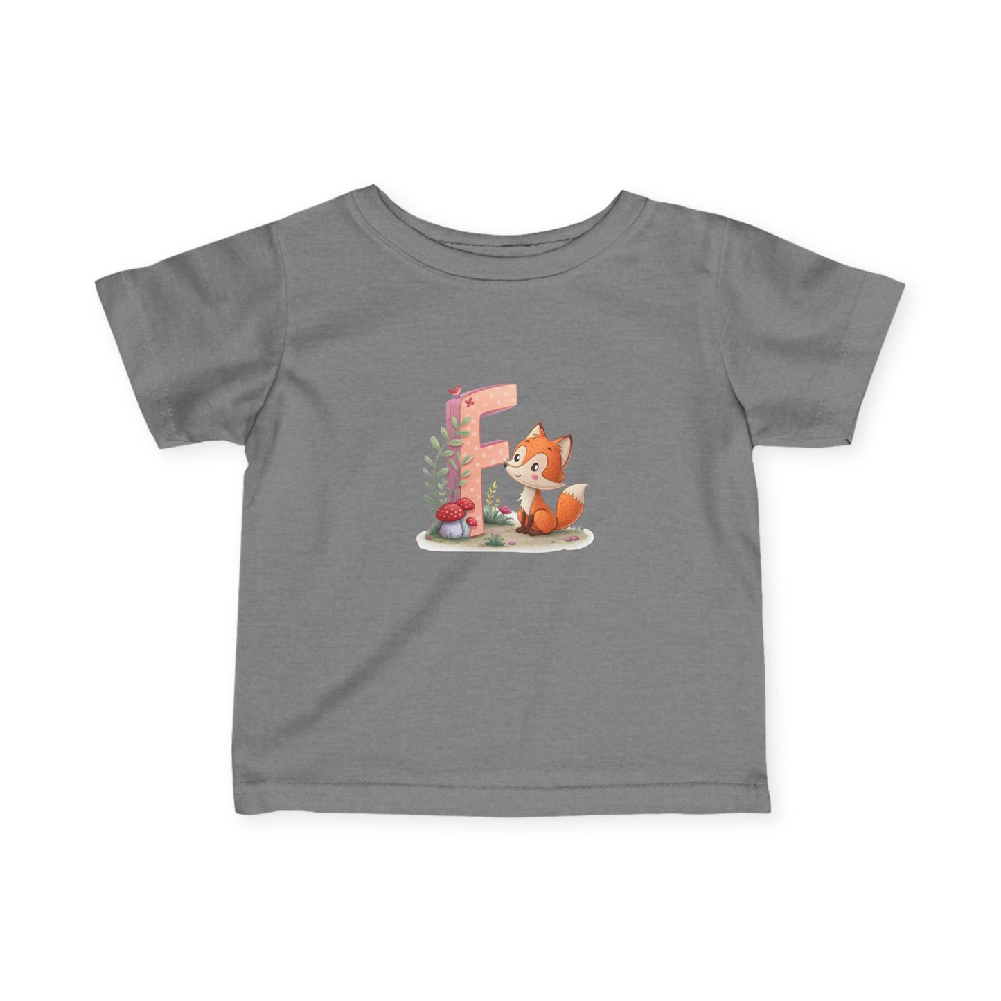 Whimsical Fox Infant Tee, Cute Kids Shirt, Personalized Baby Clothing, Baby Shower Gift, Eco-Friendly Toddler Tee