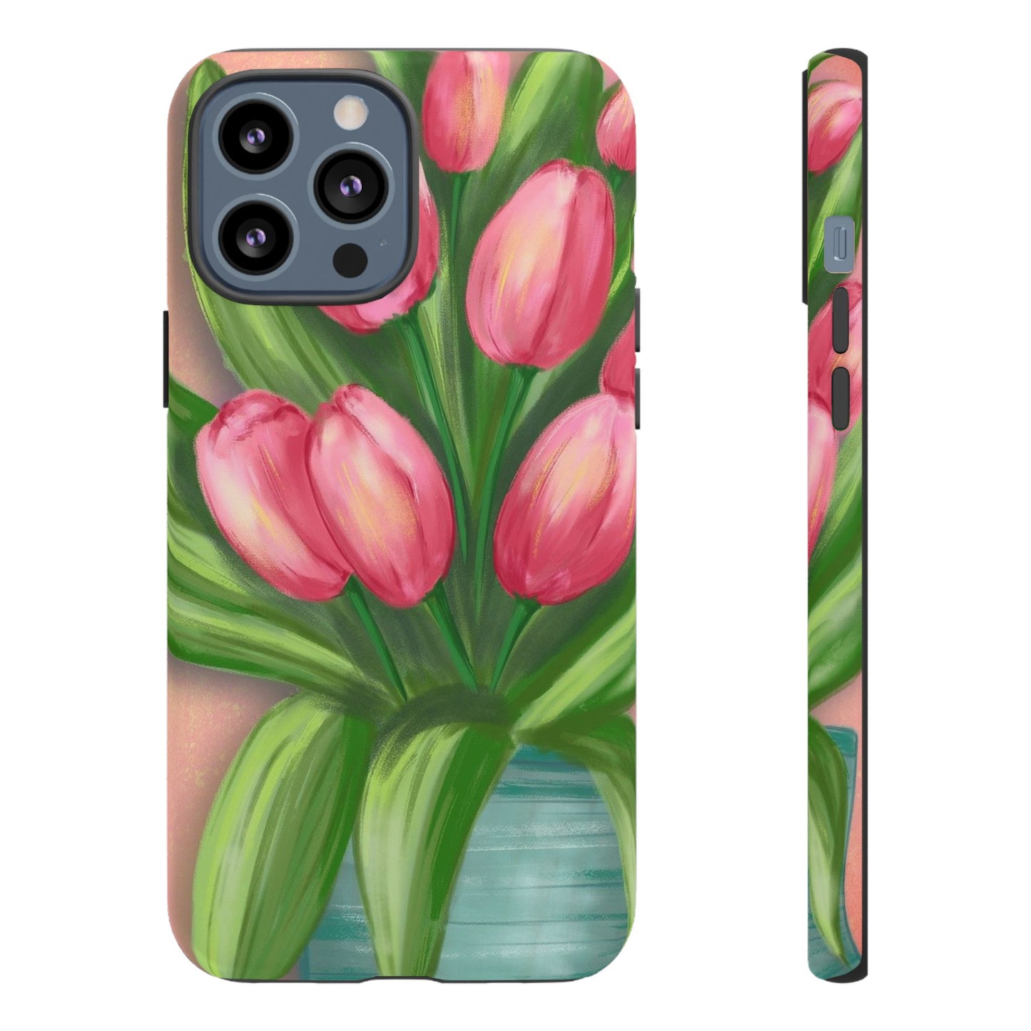 Floral Phone Case with Vibrant Tulips - Tough Cases for Garden Lovers, Spring Gifts, Nature Enthusiasts, Unique Gadget Accessories, [...]