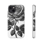 Elegant Floral Phone Case - Tough Cases, Black Rose Design, Floral Phone Cover, Stylish Phone Accessory, Gift for Her, Mother's Day