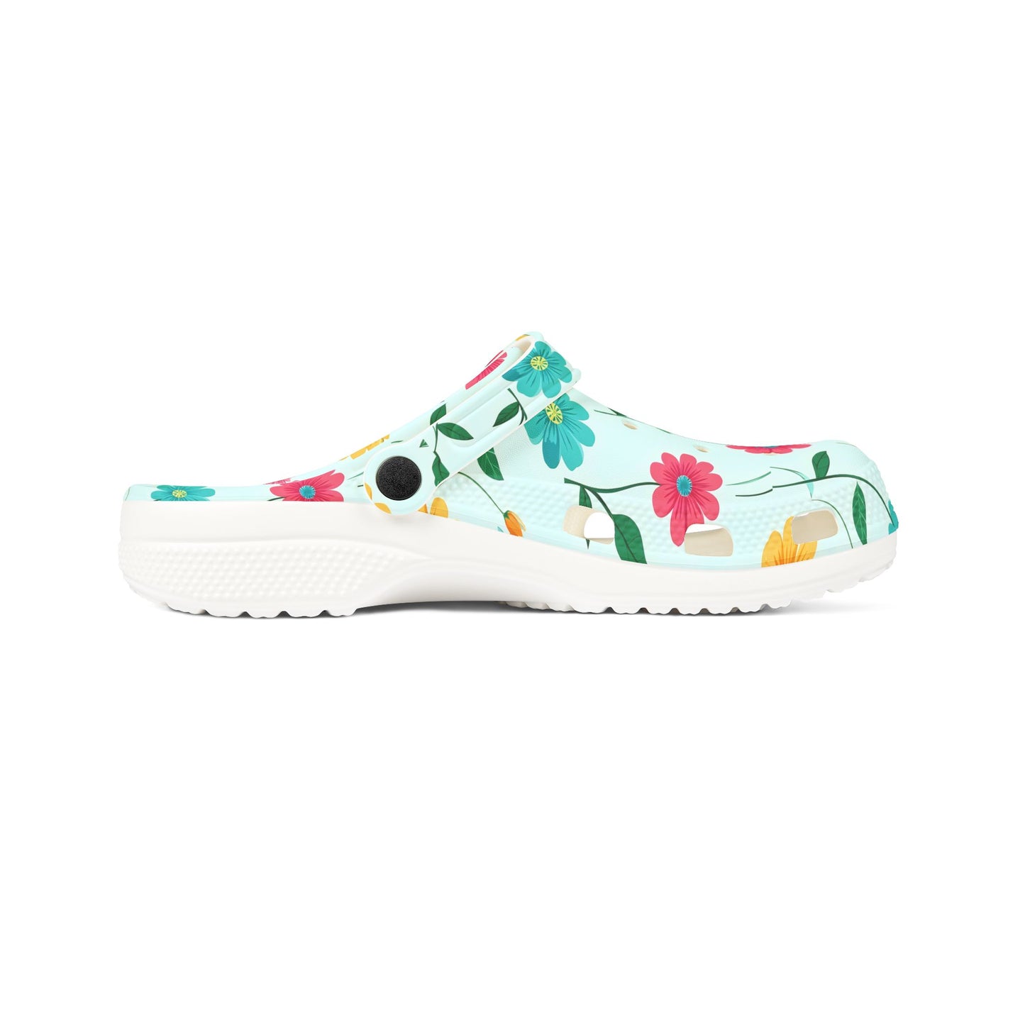 Floral Garden Clogs / Croc— Lightweight Flower Print Comfort Shoes
