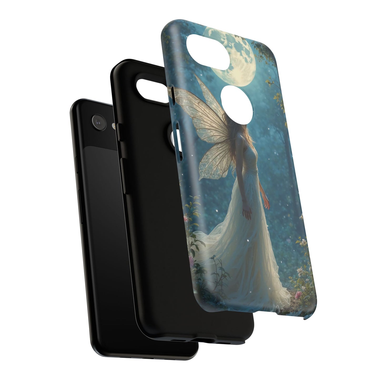 Fairy Moon Phone Case | Tough Cases for Nature Lovers, Fantasy Gift, Boho Phone Accessory, Ethereal Aesthetic, Magical Design