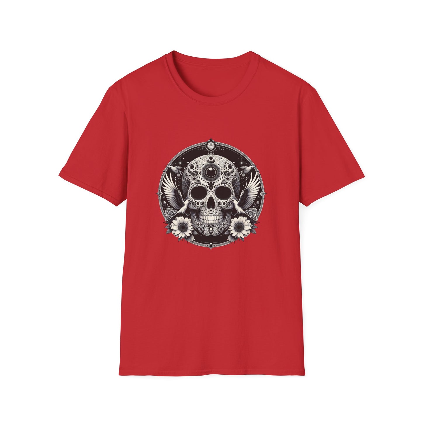 Day of the Dead Skull T-Shirt — Floral Calavera Graphic Tee
