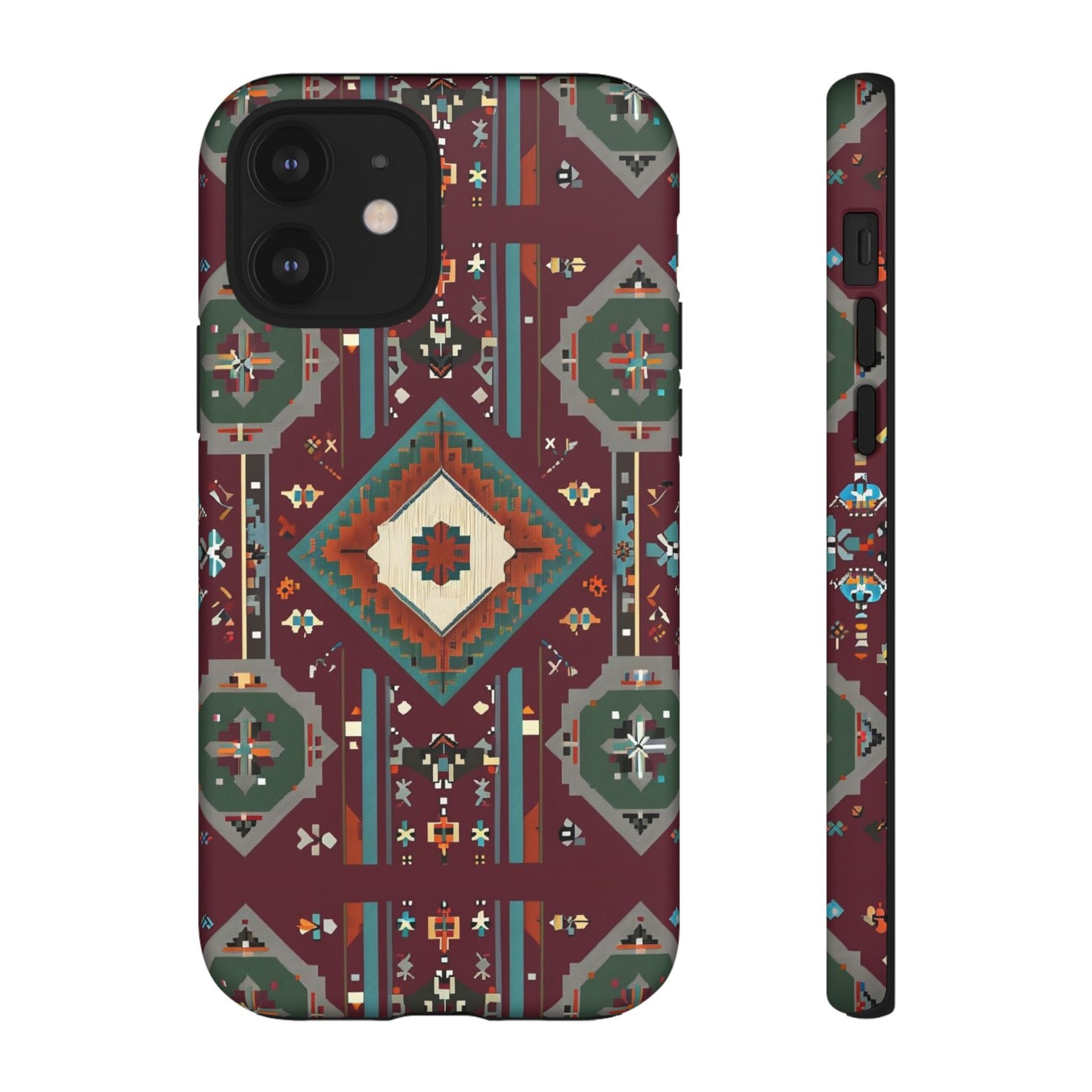 Tribal Pattern Phone Case - Boho Chic, Tough Durable Cover, Stylish Tech Accessory, Gift for Him/Her, Festival Essentials