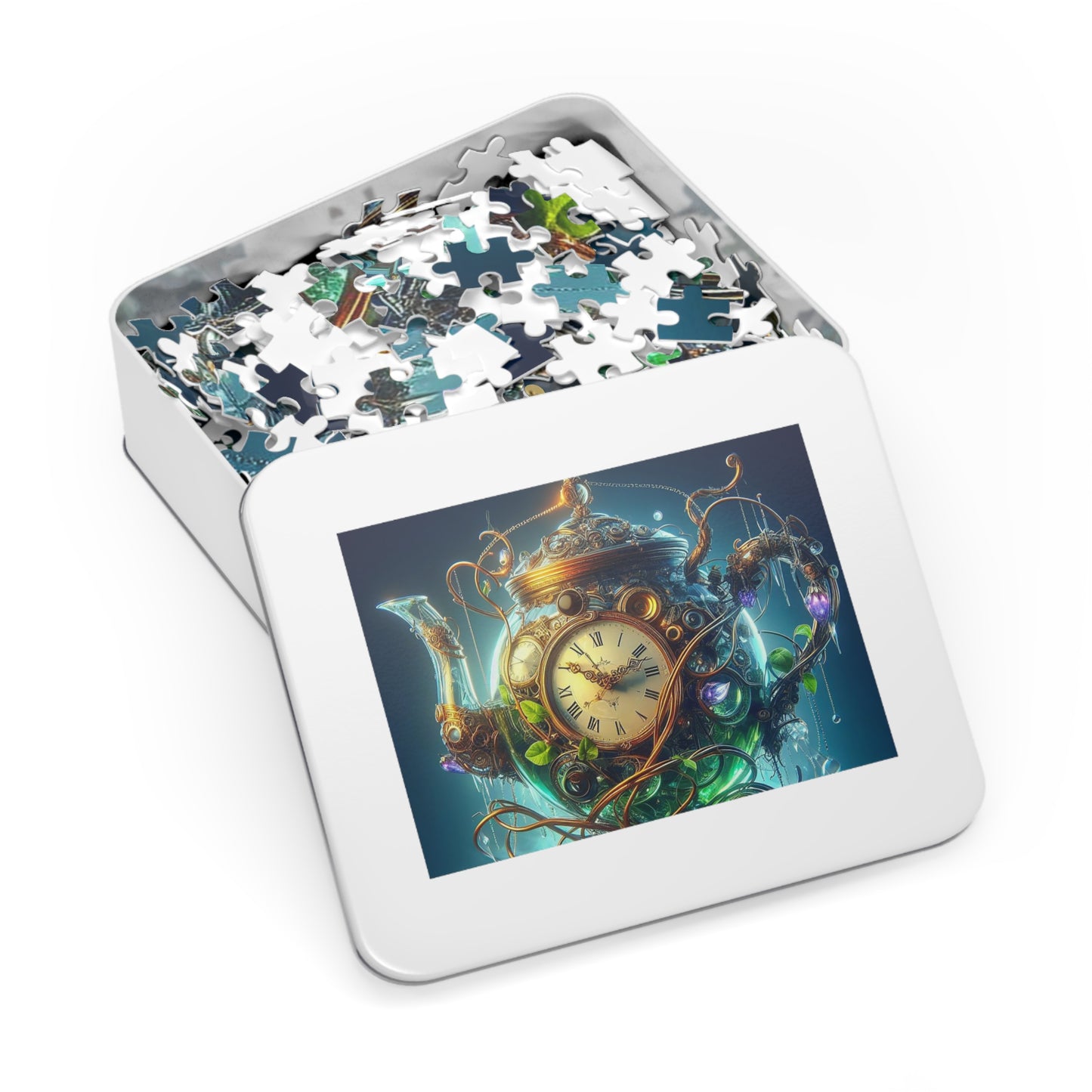 Jigsaw Puzzle with Tin