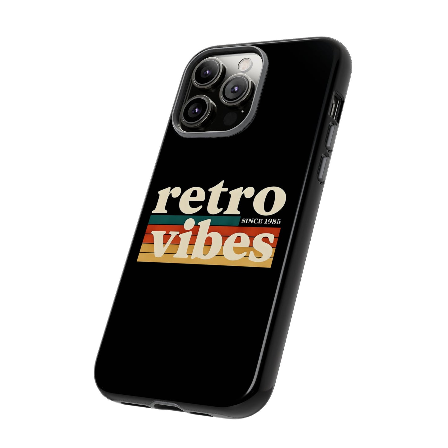 Retro Vibes Phone Case, Tough Phone Cover, Vintage Style Case, Gift for Music Lovers, Retro Aesthetic Accessory