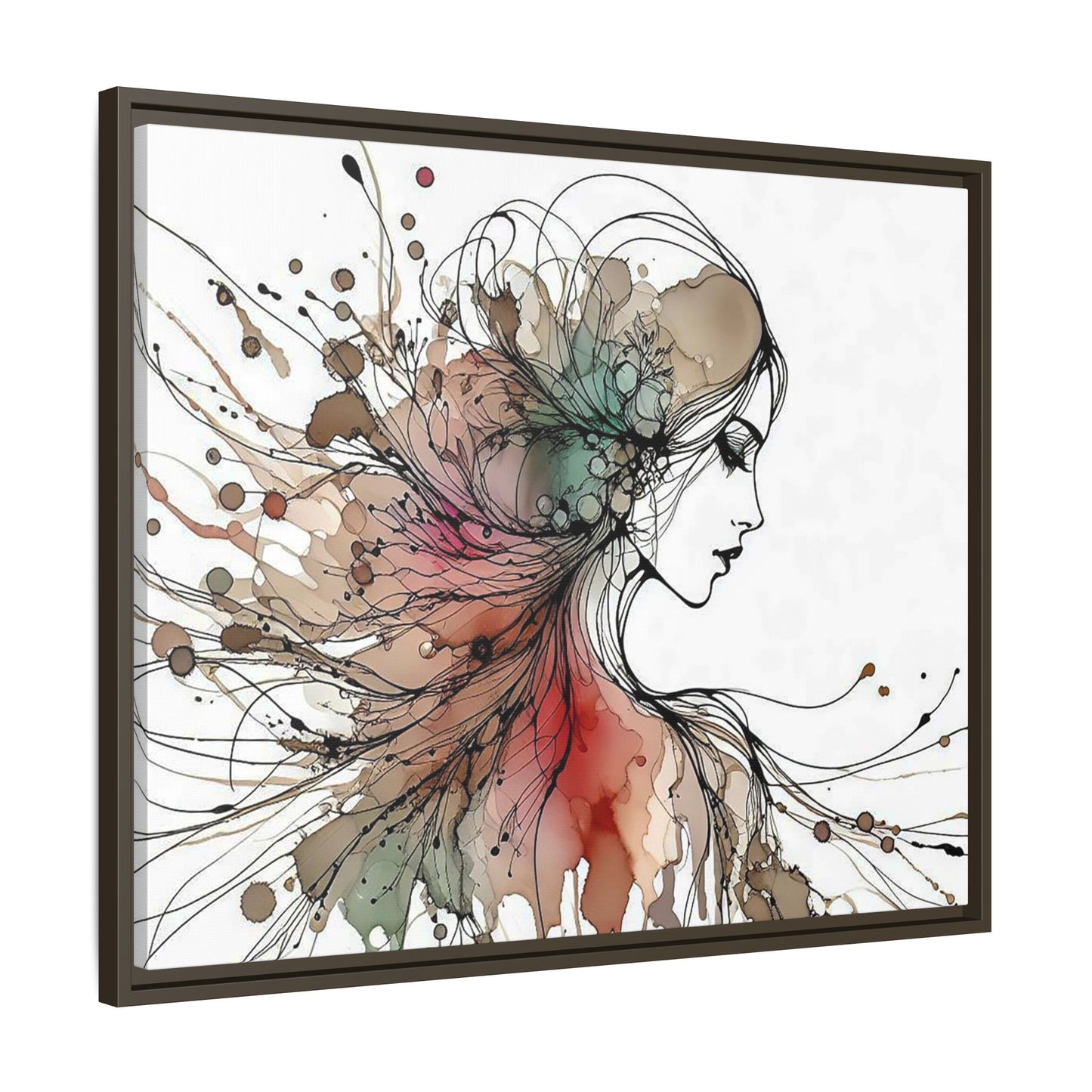 Matte Canvas, Framed (Multi-color) - Girl Whispers