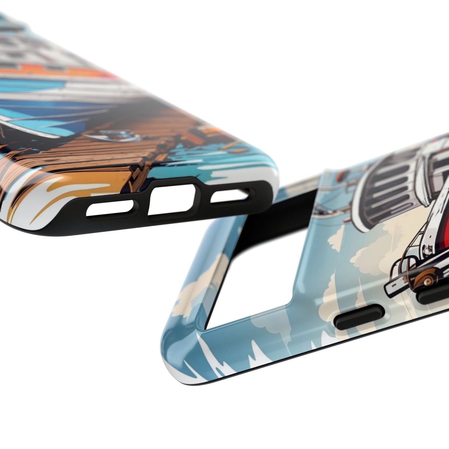 Colorful Fishing Boat Phone Case | Nautical Gift, Marine Design, Coastal Aesthetic, Summer Vibes, Sea Lover's Accessory