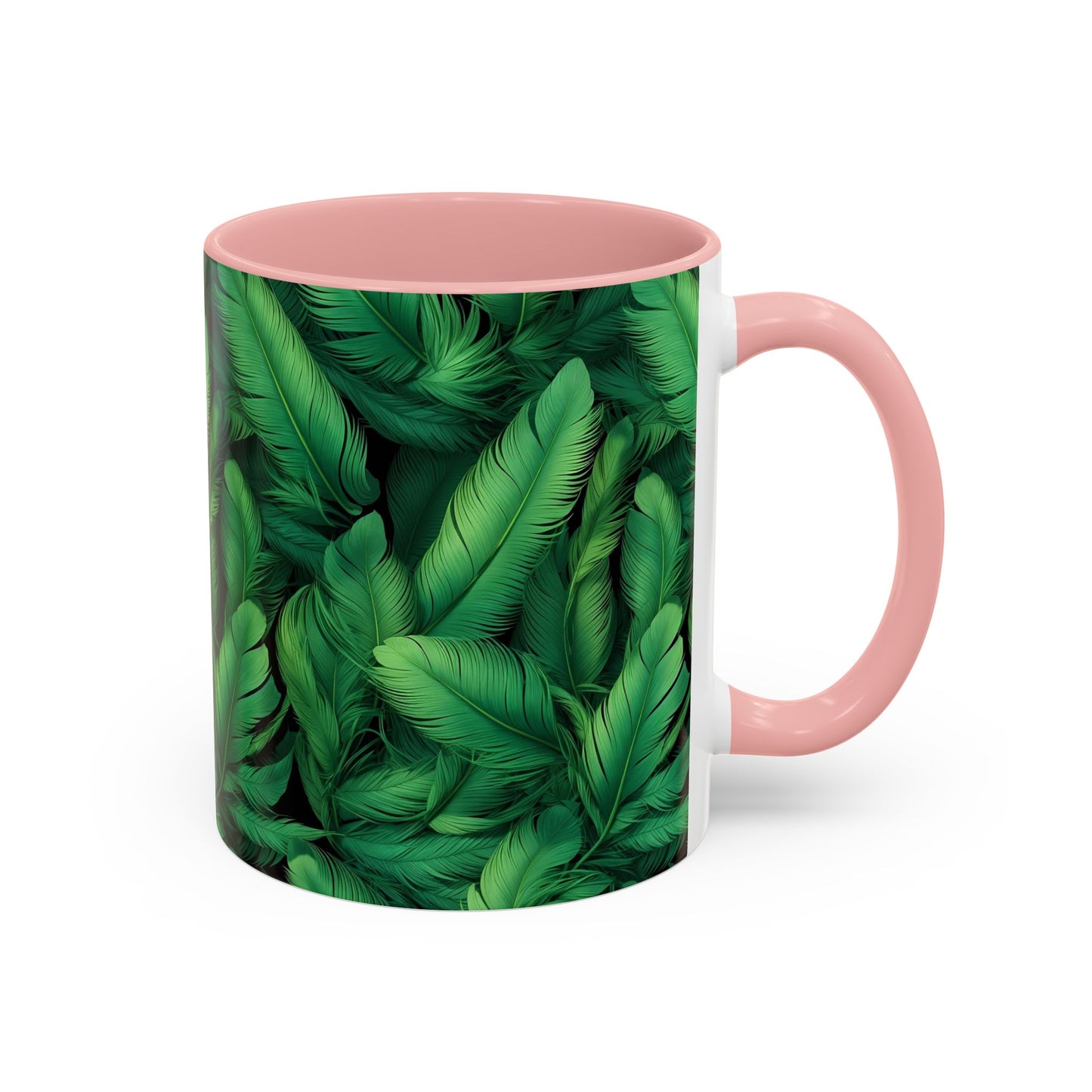 Tropical Leaf Coffee Mug - Green Botanical Drinkware, Ideal Gift for Nature Lovers, Home Decor, Tropical Theme, Eco-Friendly Beverage