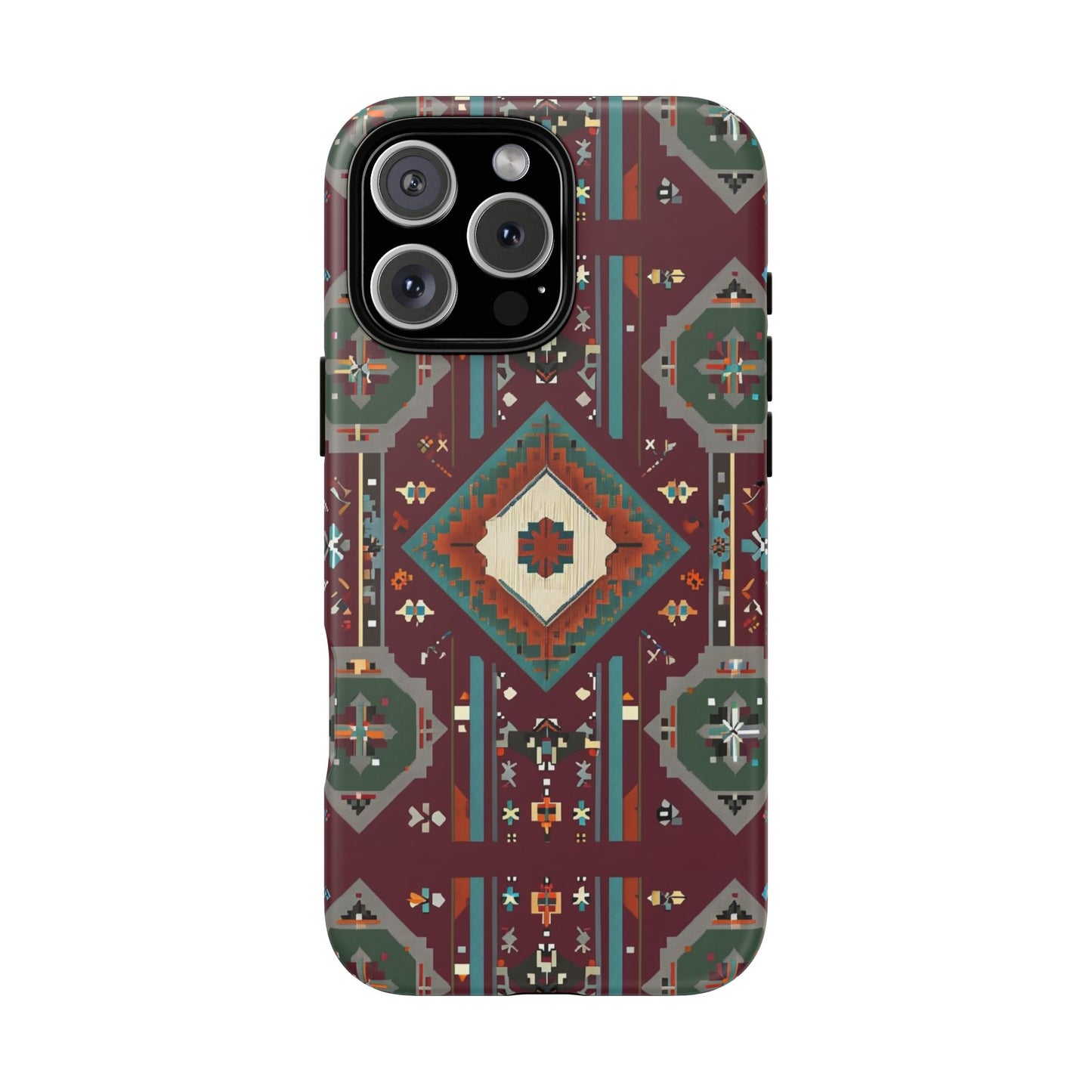 Tribal Pattern Phone Case - Boho Chic, Tough Durable Cover, Stylish Tech Accessory, Gift for Him/Her, Festival Essentials