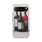 Wine Lover's Phone Case, Tough Phone Cover, Artistic Wine Design, Gift for Wine Enthusiasts, Customizable Case, Unique Wine Art