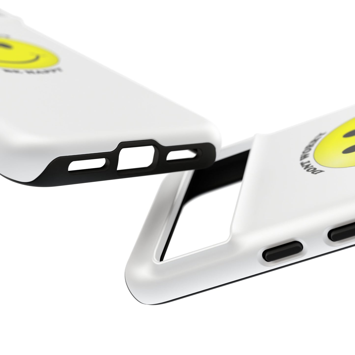 Happy Face Phone Case, Tough Cases, Don’t Worry, Be Happy, Cute Gift for Friends, Positive Vibes, Fun Mobile Accessories