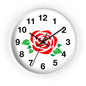 Rose Floral Wall Clock | Elegant Home Décor, Gift for Flower Lovers, Timeless Design, Spring Decor, Birthday Gift