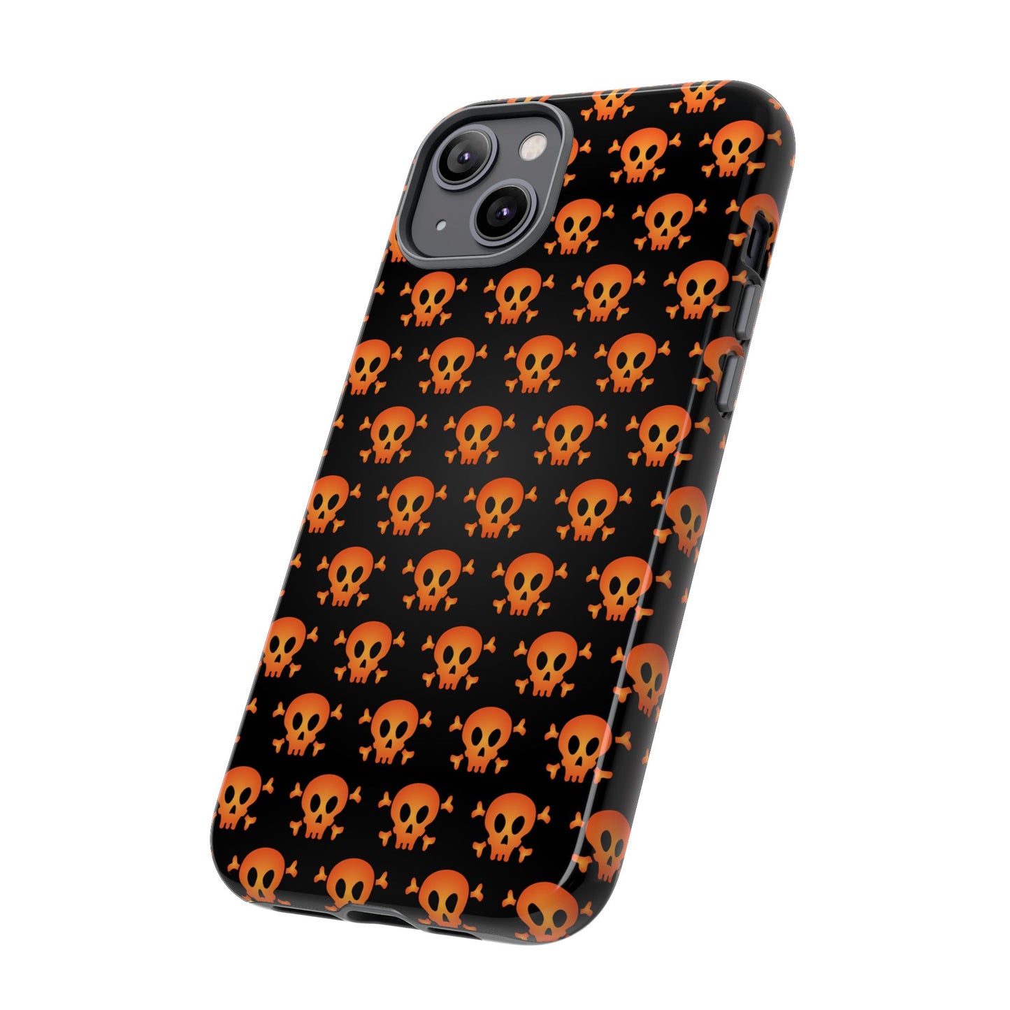 Halloween Skull Phone Case, Spooky Mobile Cover, Trick or Treat Accessory, Goth Gift, Skull Pattern Design