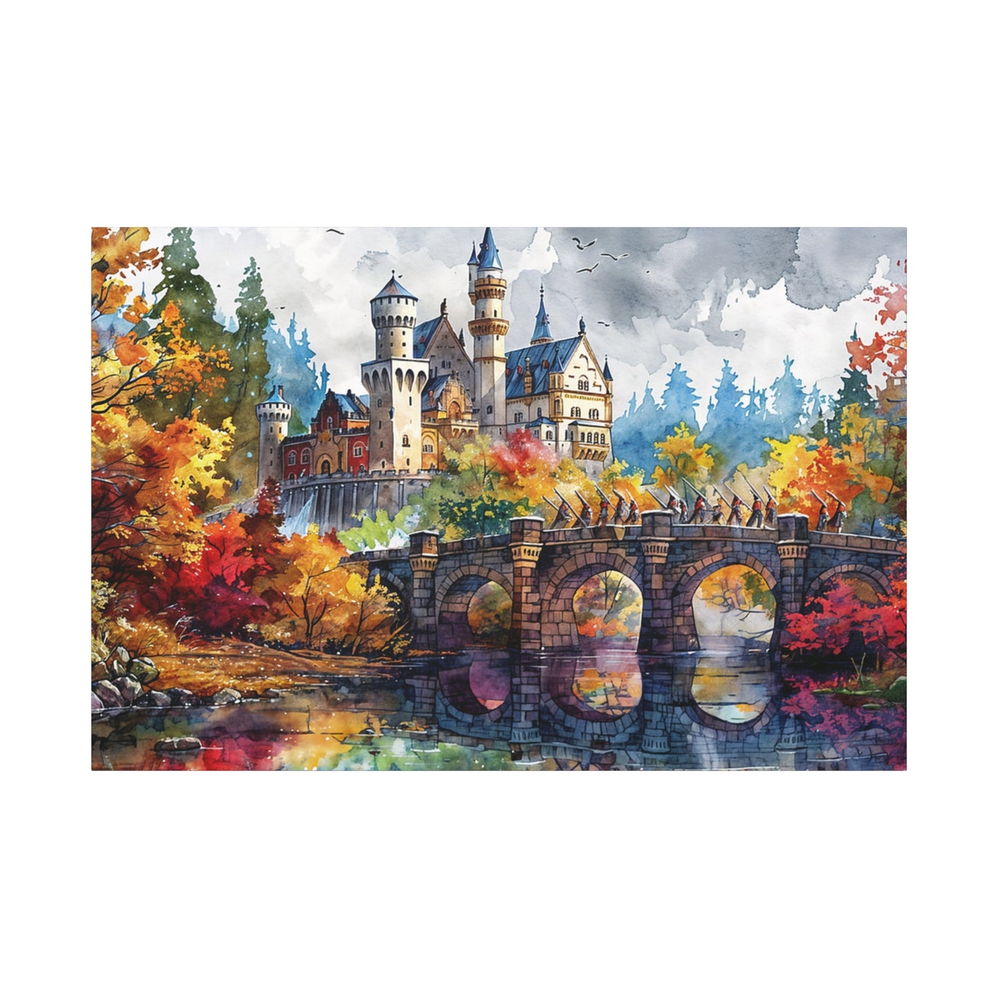Matte Canvas, Stretched, 1.25" - Castle
