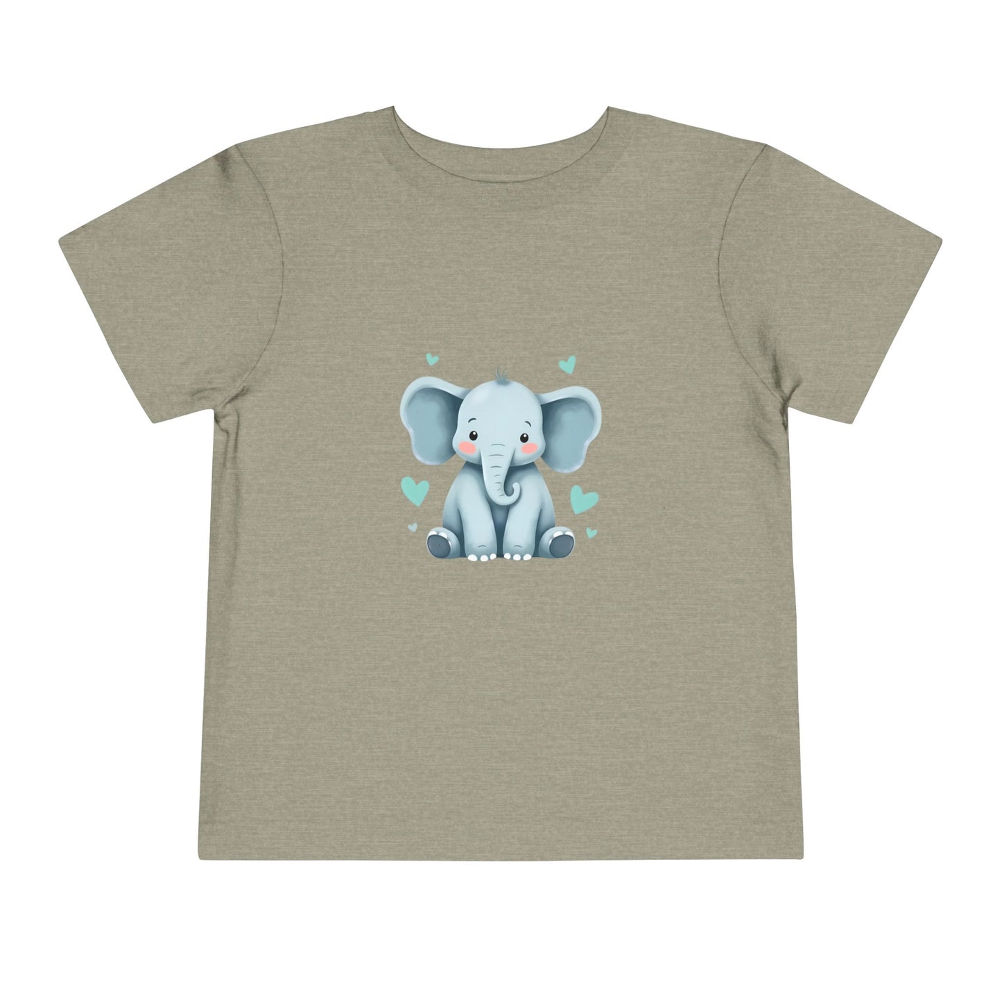Adorable Elephant Toddler Tee, Kids Short Sleeve Shirt, Cute Baby Clothes, Elephant Lover Gift, Birthday Outfit
