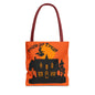 Halloween Tote Bag, Spooky Witch Design, Trick or Treat Bag, Fall Accessory, Seasonal Shopping Bag, Festival Gift