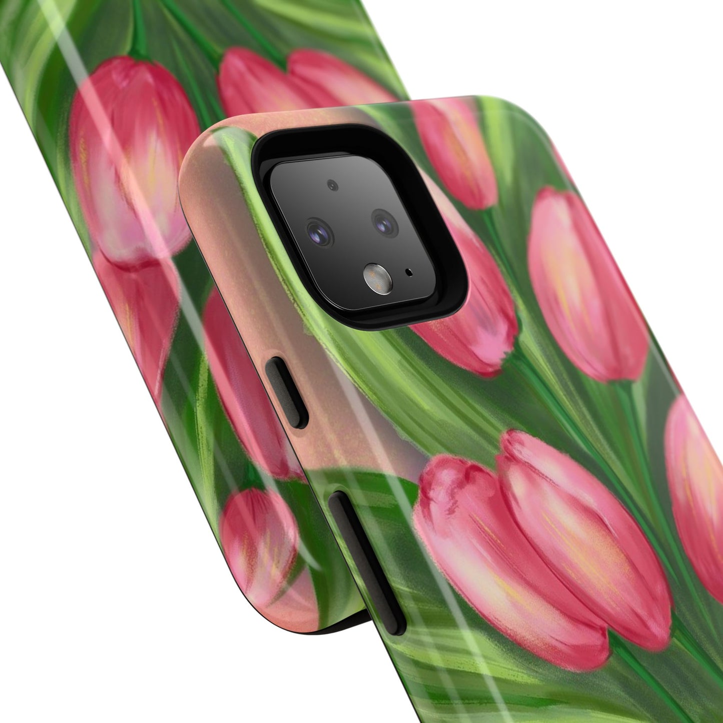 Floral Phone Case with Vibrant Tulips - Tough Cases for Garden Lovers, Spring Gifts, Nature Enthusiasts, Unique Gadget Accessories, [...]