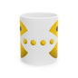 Cheerful Yellow Ceramic Mug, Fun Coffee Cup, Bright Tea Mug, Gift for Friends, Playful Home Decor, Ideal for Birthdays