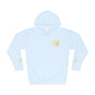 Coral Gold Floral Initial Hoodie — Monogram 'B' Casual Pullover