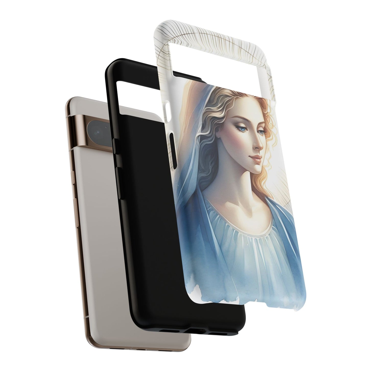 Beautiful Mary Phone Case, Tough Phone Case, Inspirational Tech Accessory, Gift for Her, Religious Phone Cover