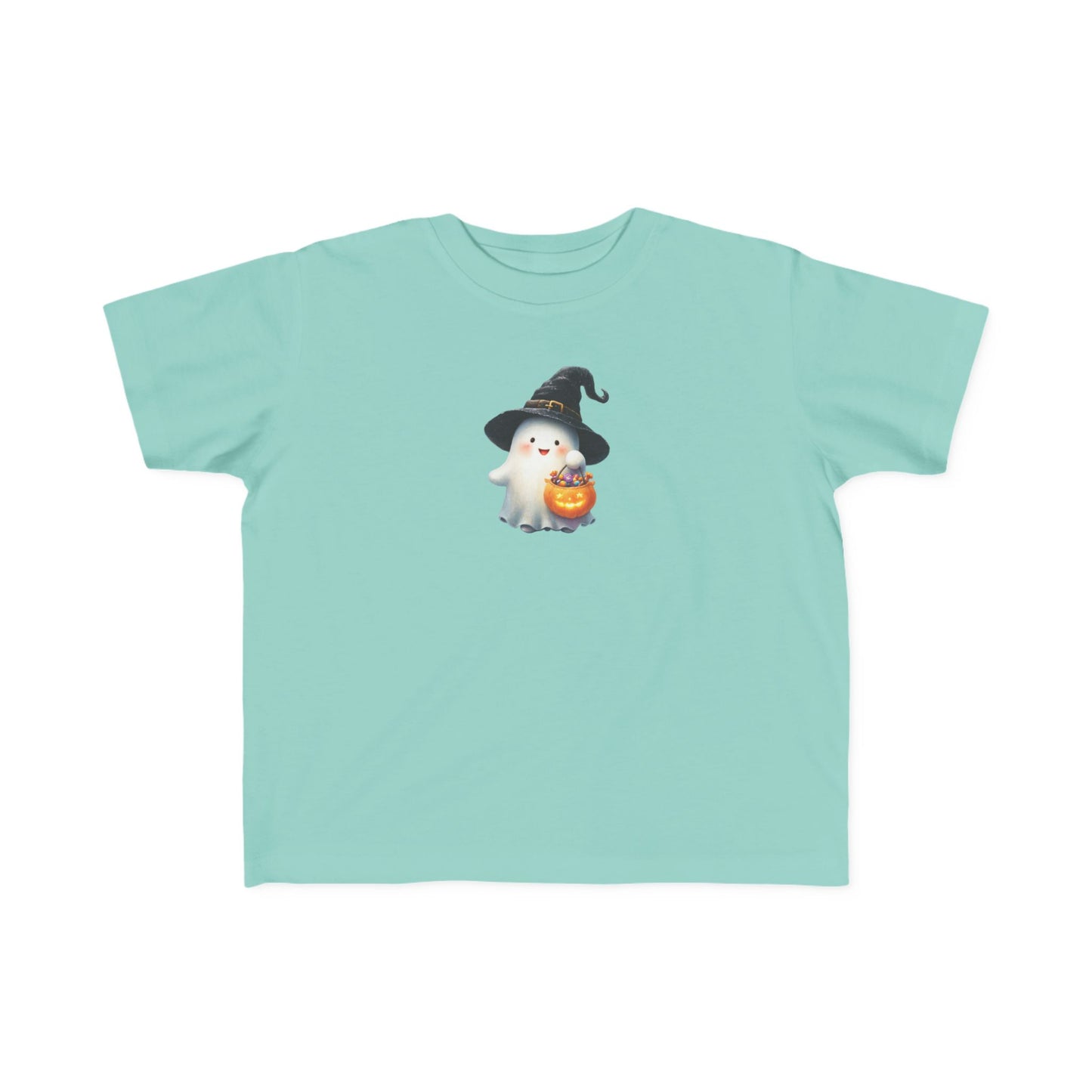 Adorable Halloween Toddler Tee, Cute Ghost Design, Kids Halloween Outfit, Witch Hat Shirt, Toddler Costume Top