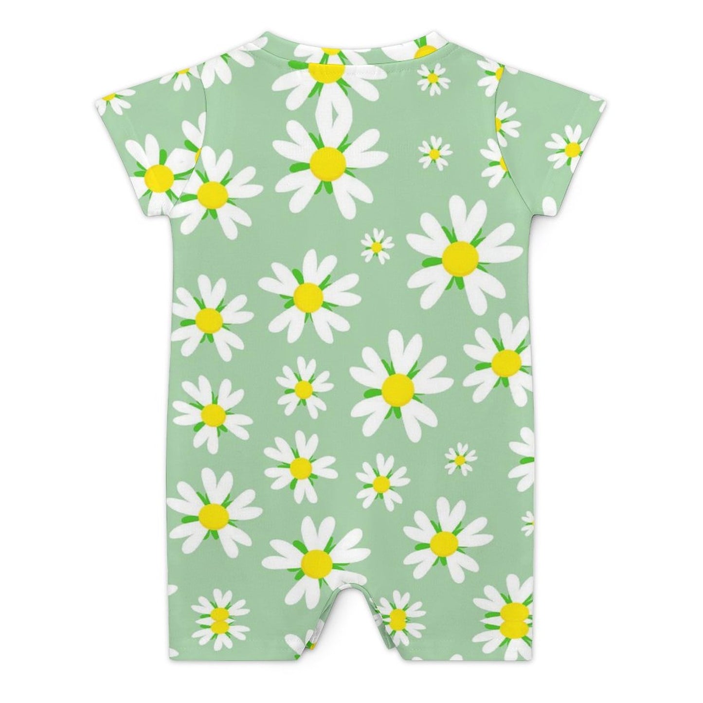 Faux Cotton Short Sleeve Baby Bodysuit Romper