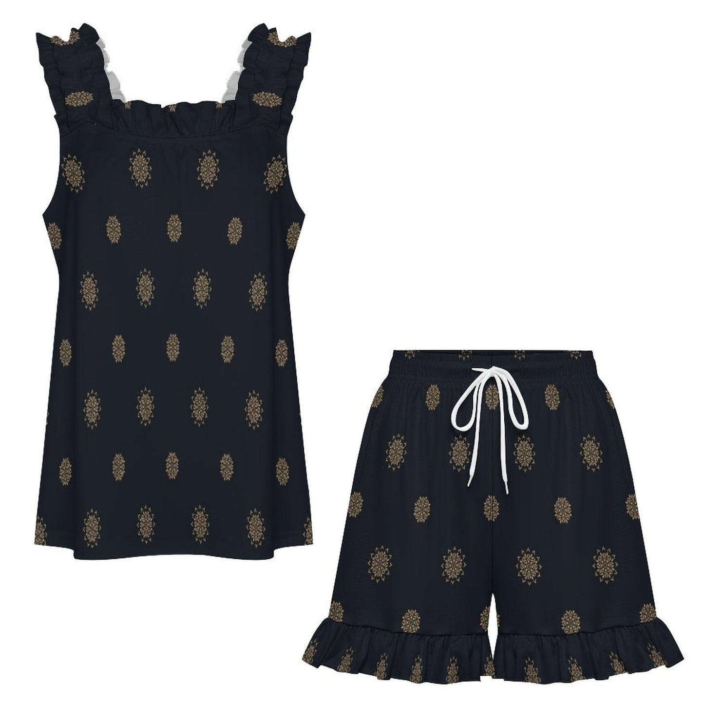 Ruffled Pajama Set