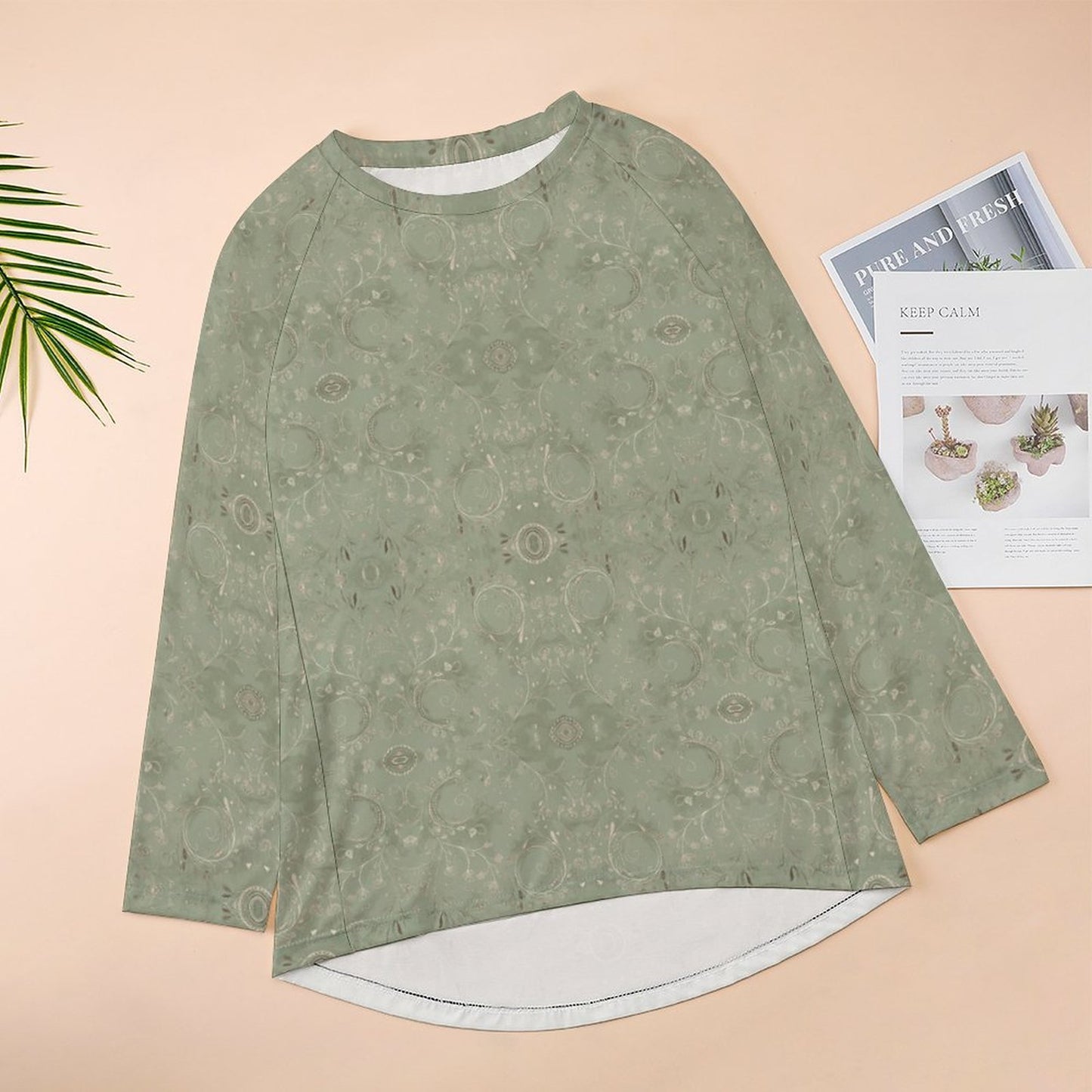 Custom Women's Long Sleeve U-Neck T-Shirts