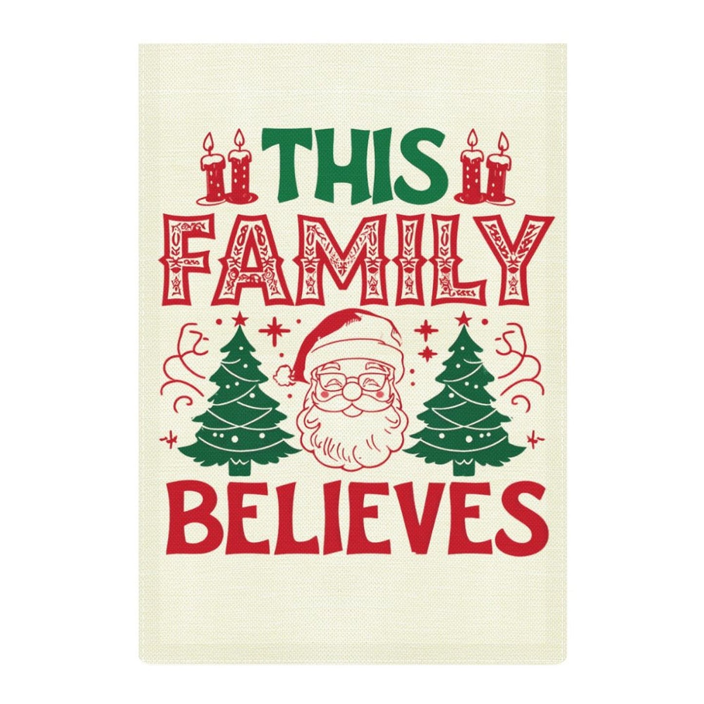 Personalized Flax Garden Flag (Identical Dual-sided Printing)