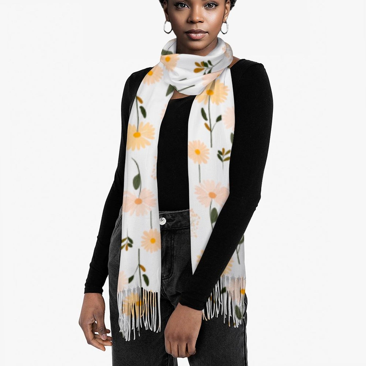 Cashmere-like Tassel Scarf