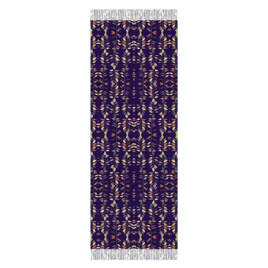 Cashmere-like Tassel Scarf Blue