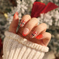 Art Finished Christmas Series Flat Nail False Nail 365nails – Image 14