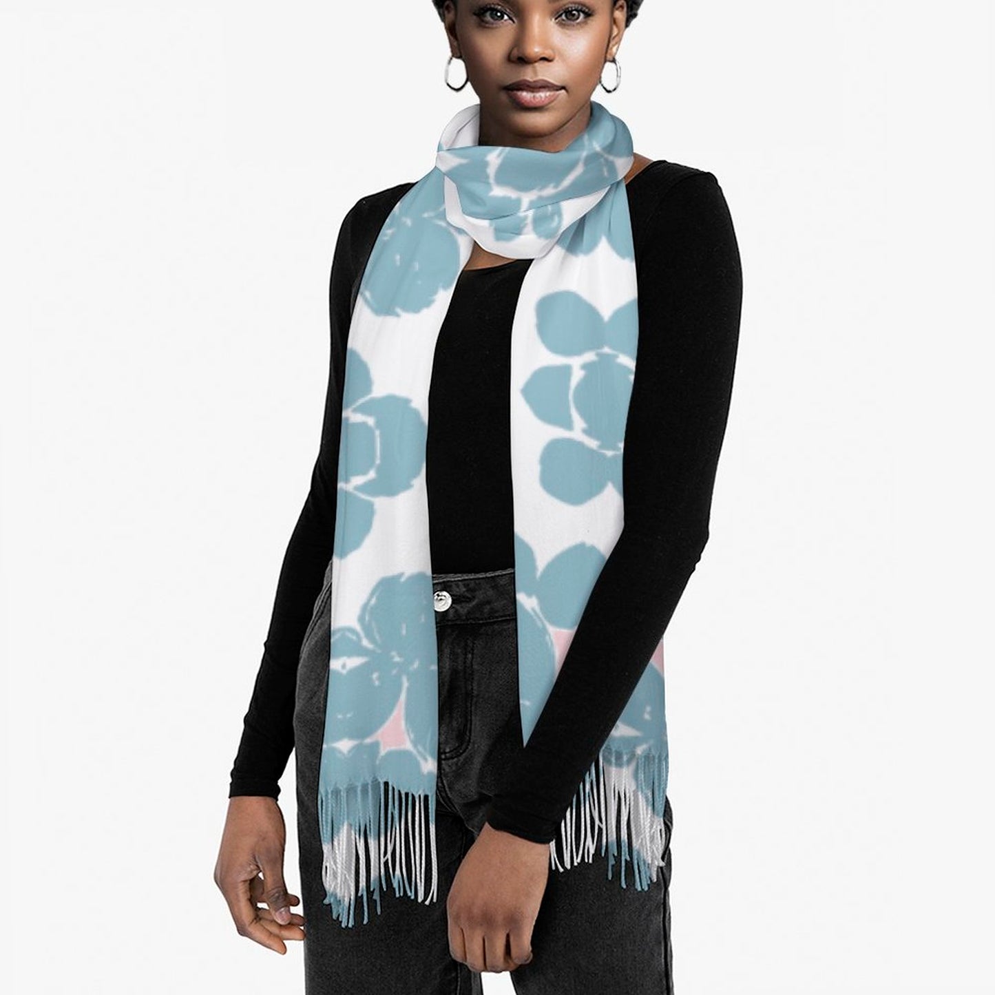 Cashmere-like Tassel Scarf