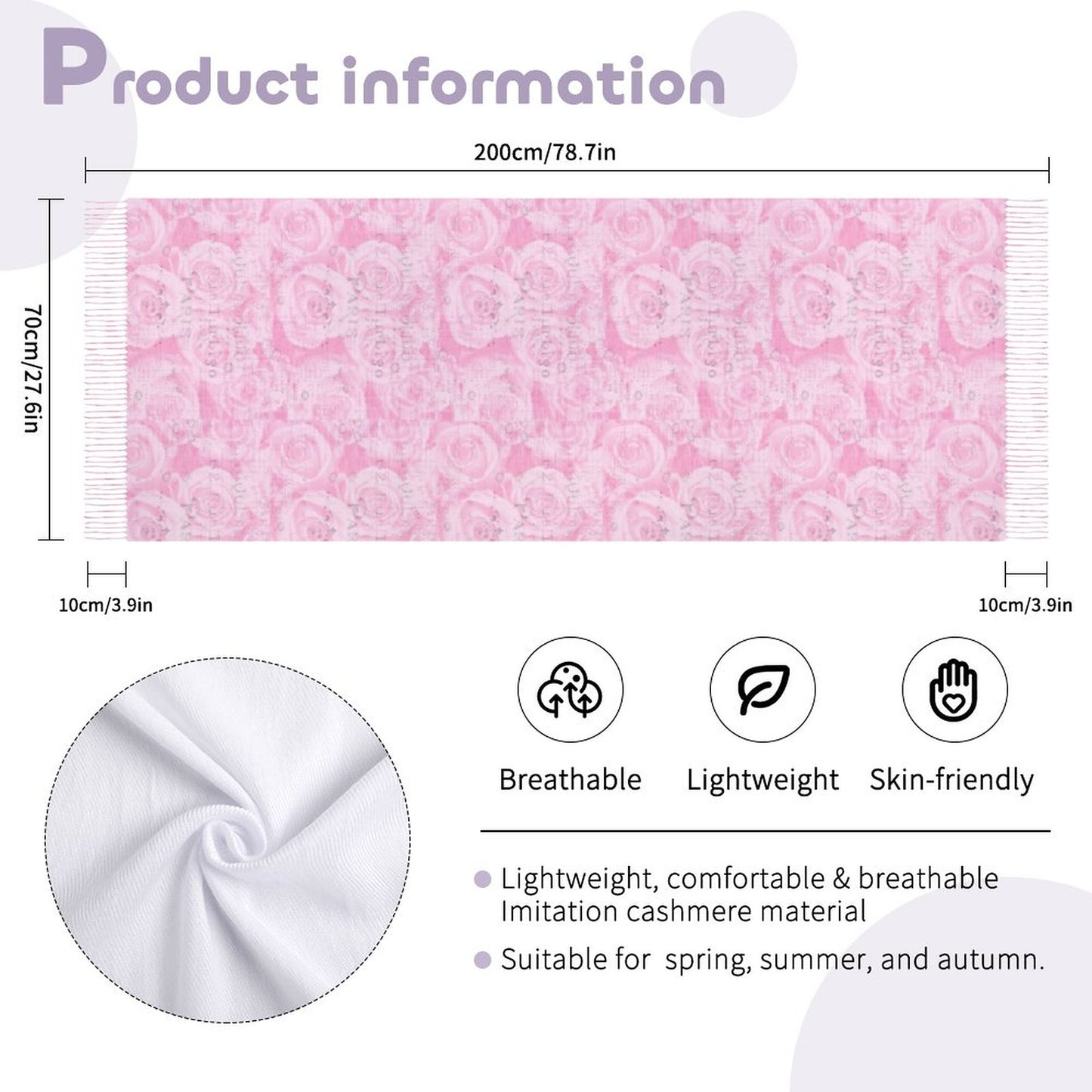 Cashmere-like Tassel Scarf