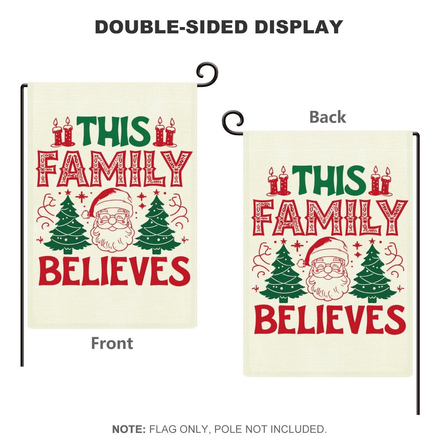 Personalized Flax Garden Flag (Identical Dual-sided Printing)