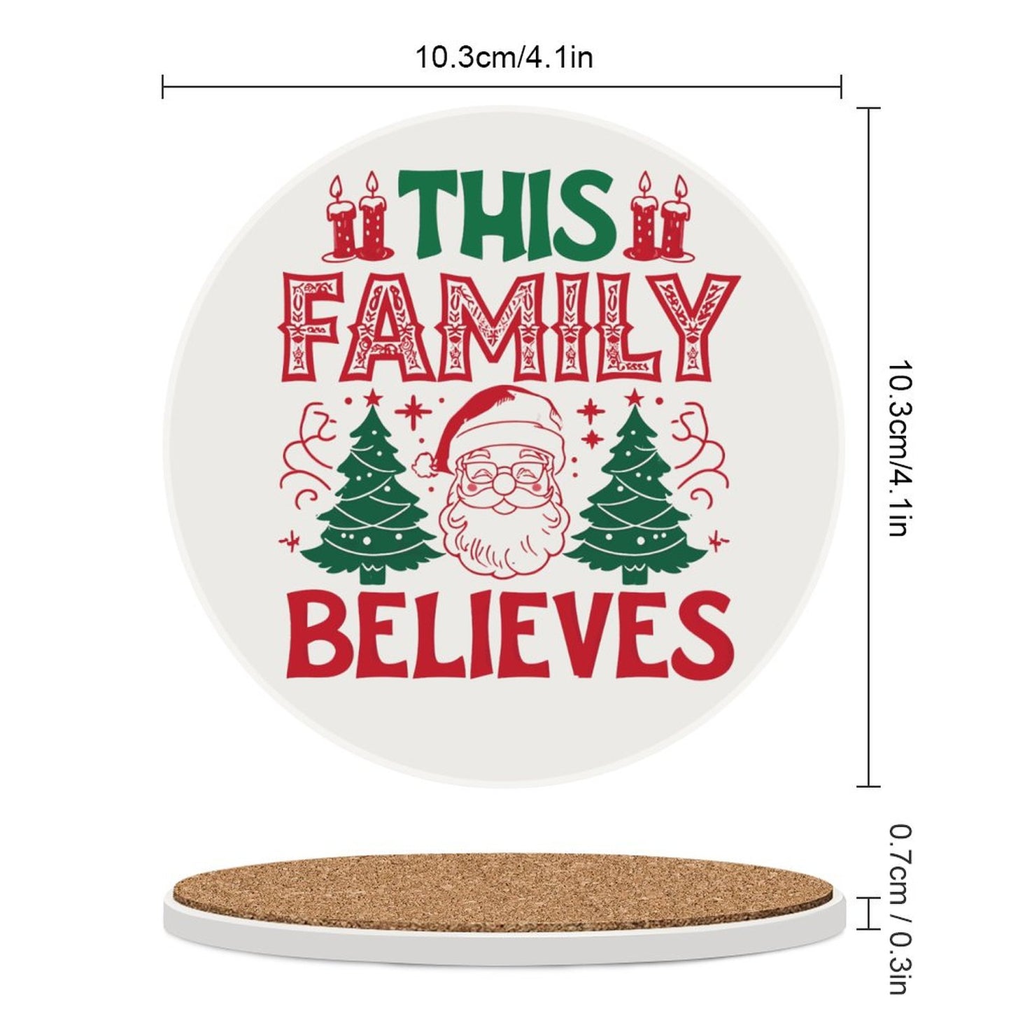 Round Ceramic Coaster