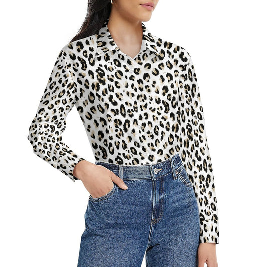 Women's Flower Blouse Long Sleeve