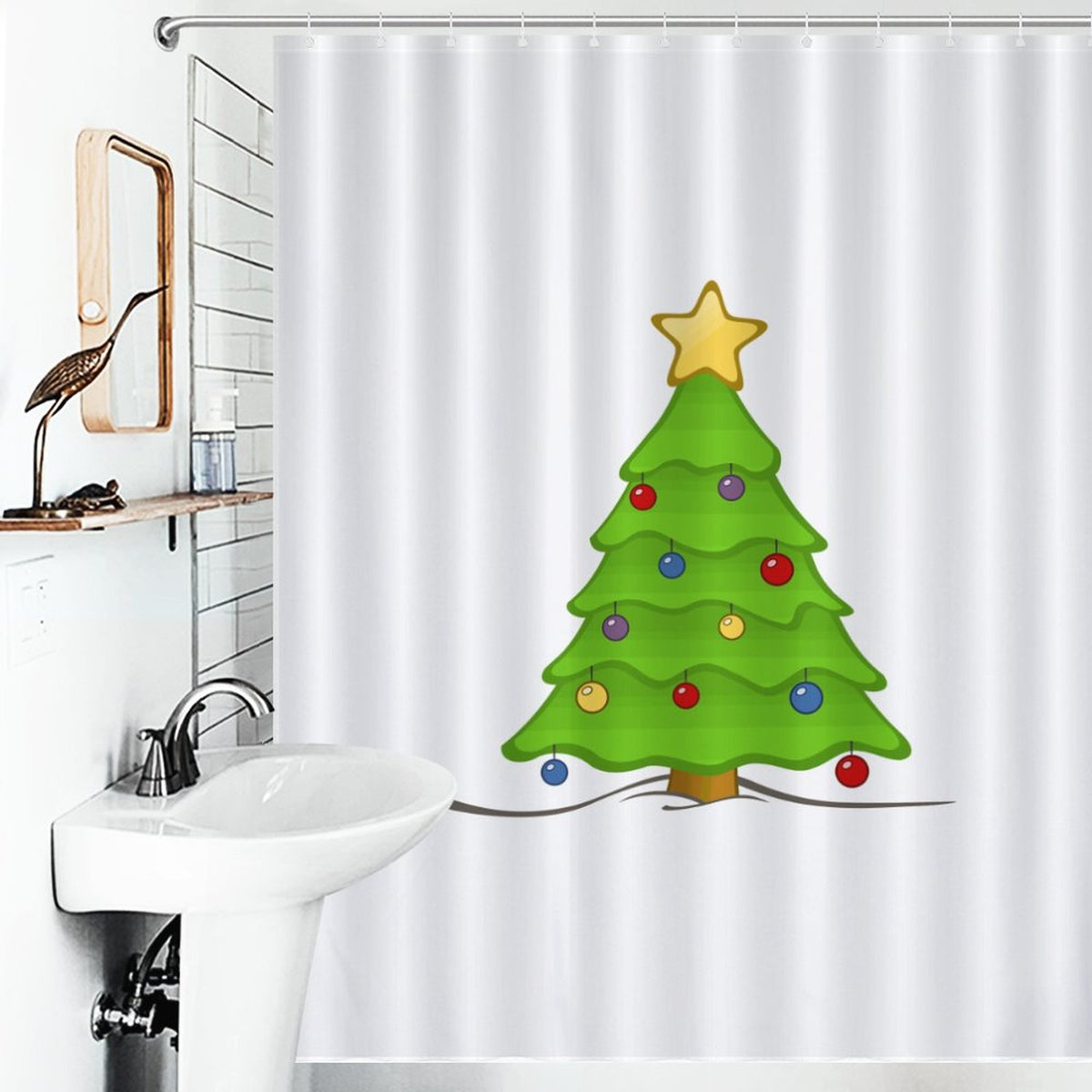 Christmas Tree Shower Curtain