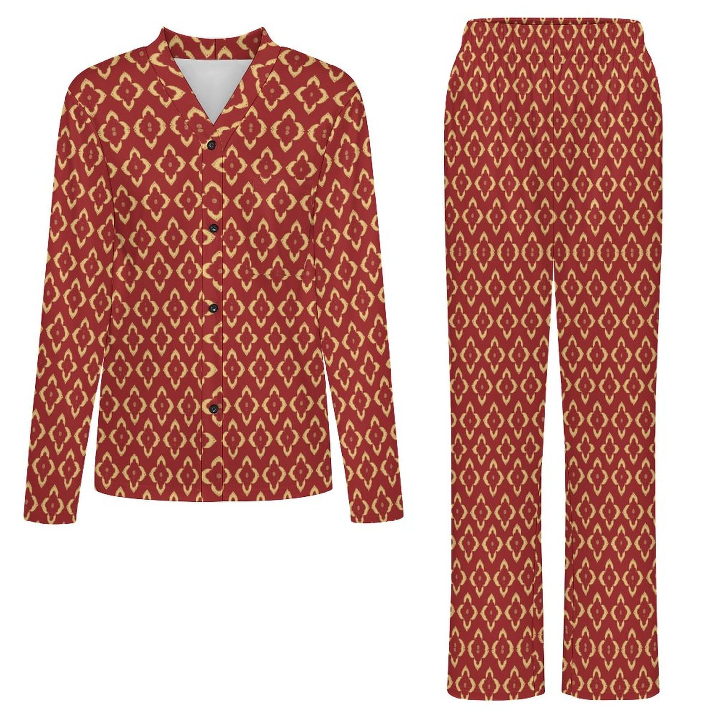 Women's V-Neck Pajama Set