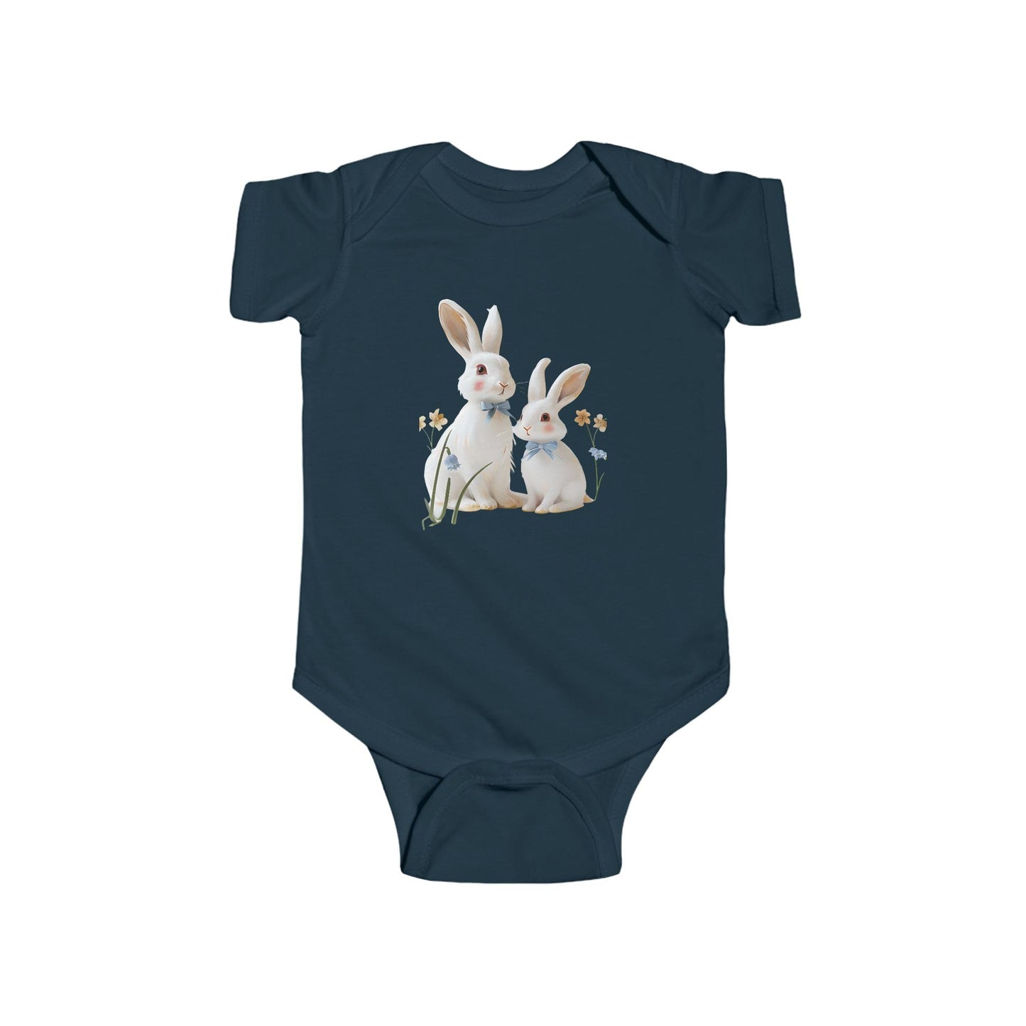 Cute Bunny Infant Bodysuit, Baby Outfit, Spring Gift, Easter Clothing, Newborn Onesie