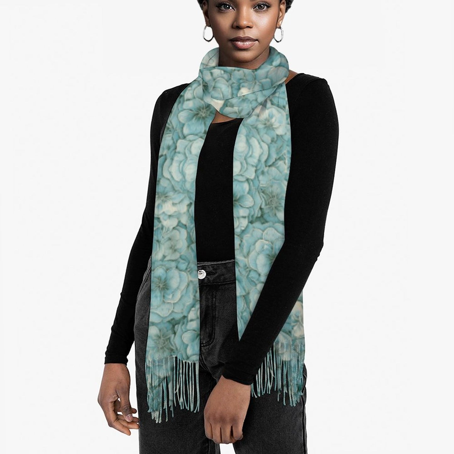 Cashmere-like Tassel Scarf