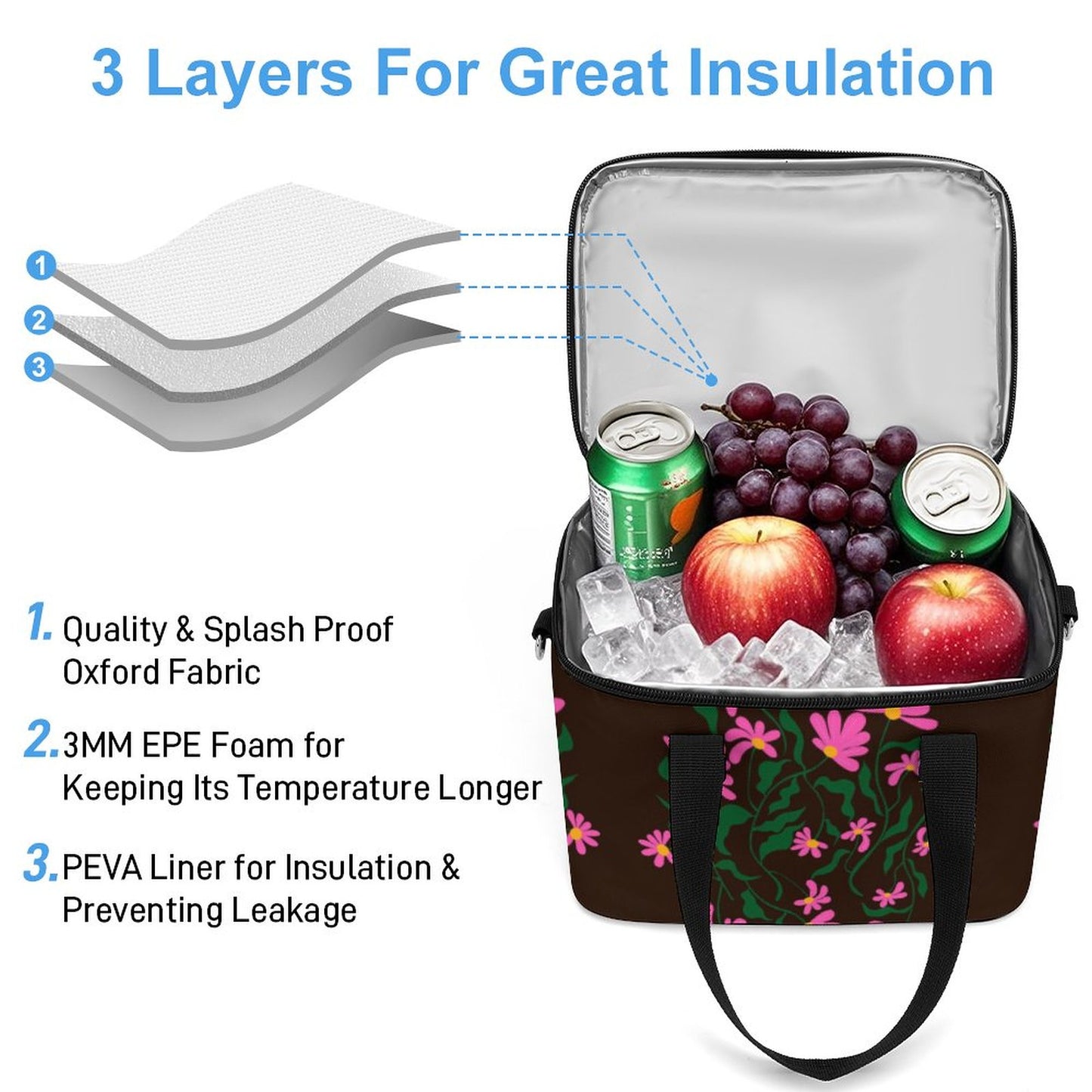 Portable Cooler Bag(All-Over Printing)