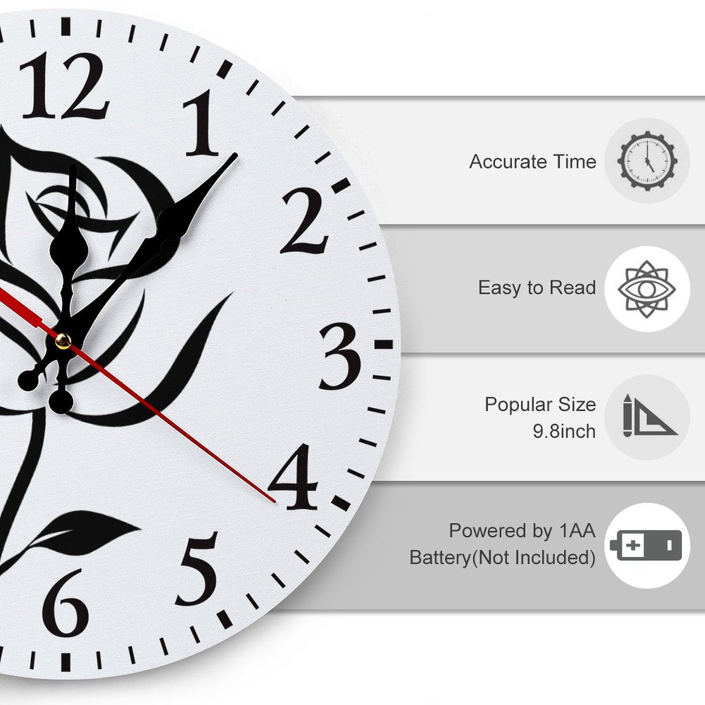 Modern Wooden Wall Clock