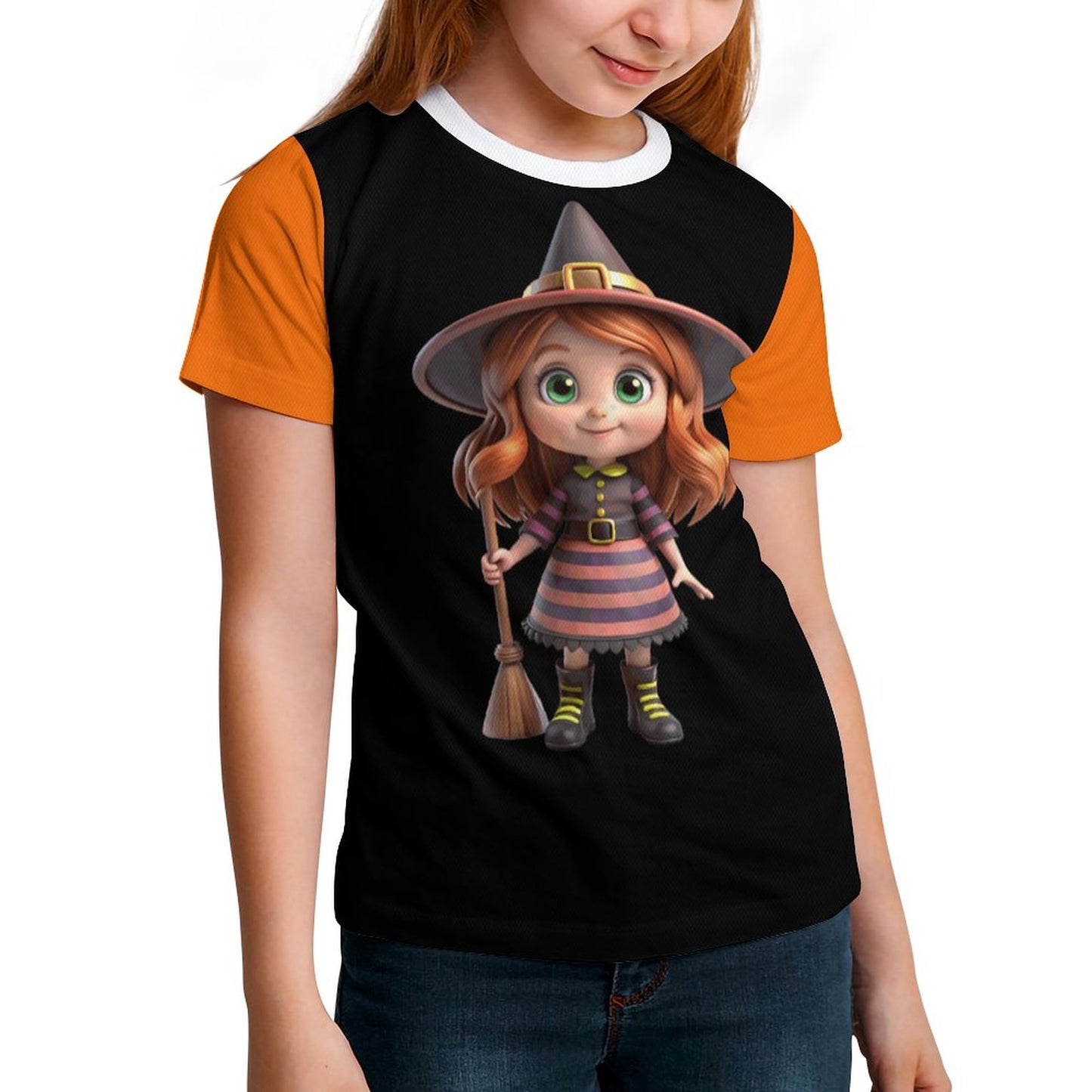 Halloween Cotton Children's Short Sleeve T-shirt