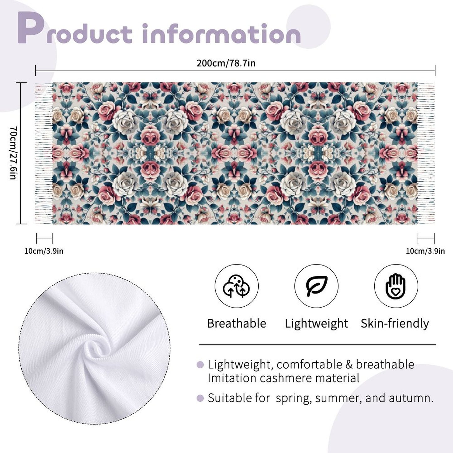 Cashmere-like Tassel Scarf